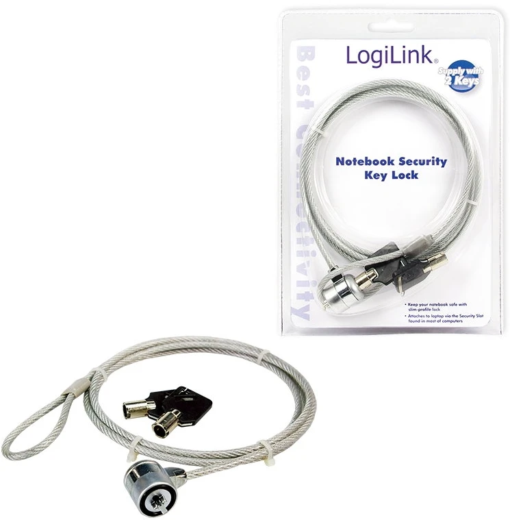 „LogiLink“ nešiojamojo kompiuterio saugos užraktas | 1,5 m