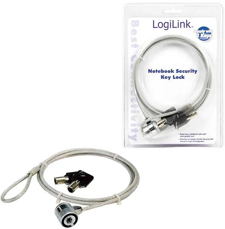 „LogiLink“ nešiojamojo kompiuterio saugos užraktas | 1,5 m