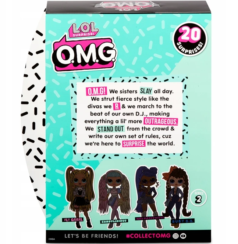 L.o.l. Surprise O.m.g. Candylcious mados lėlė, 2 serija