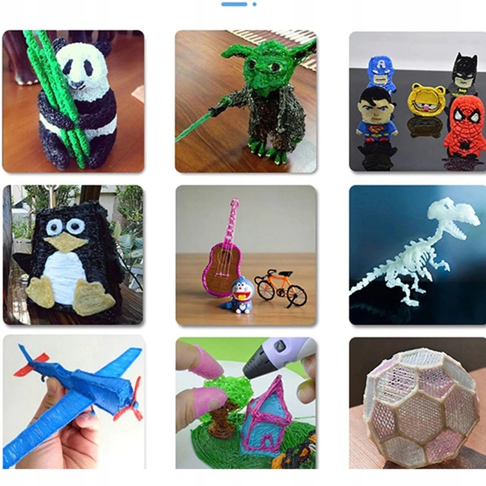 LOLEKO 3D RAŠIKLIS VAIKAMS 3D SPAUSDINTUVAS 150M PILDYMO ŠABLONAI DOVANŲ RINKINYS XXL