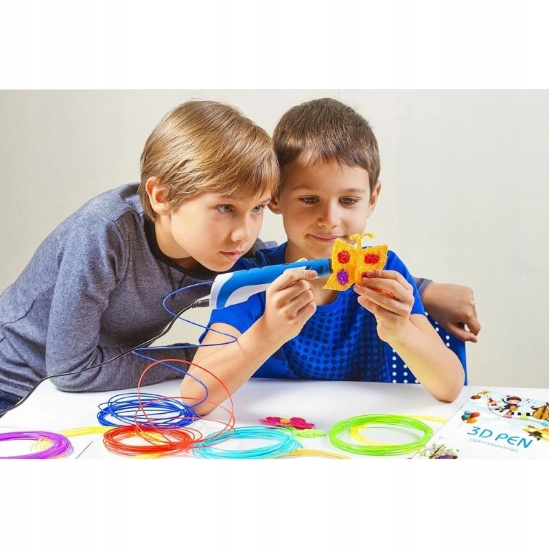 LOLEKO 3D RAŠIKLIS Vaikams 3D SPAUSDINTUVAS Pripildo 150M Priedai Šablonai XL rinkinys
