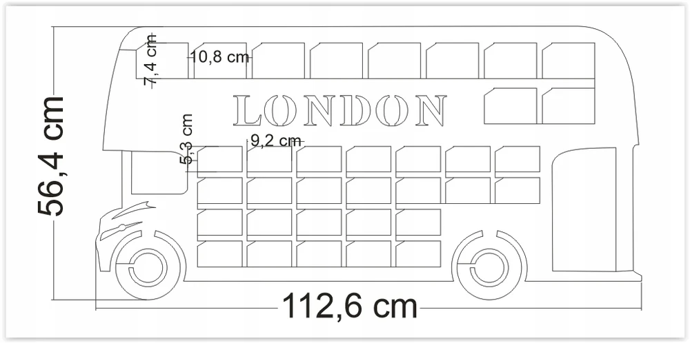 London Lentyna karštųjų ratų stovui / automobilių garažas