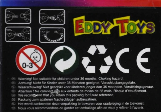 Loom Bands Glow in the Dark guminės juostos, skirtos APYRANKĖMS, rinkinyje 1278 vnt. 6 spalvos