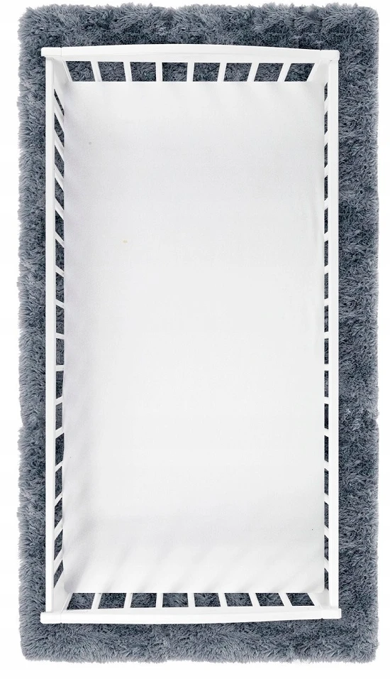 LOPŠIS 90x40 cm paklodė SU 100% medvilnės BABYMAM šonkauliu