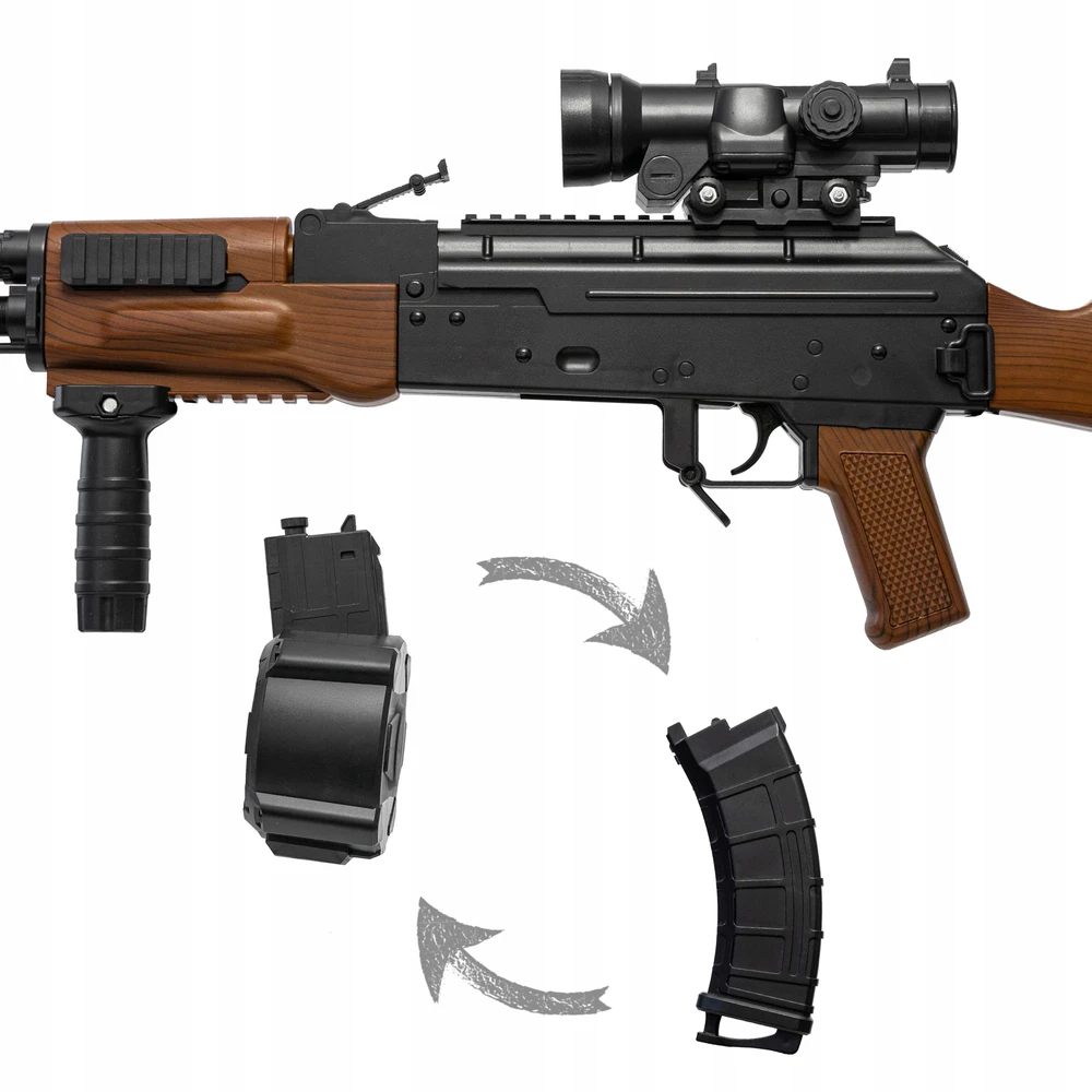 Loreho_Pl GEL BB GUN AUTOMATINĖ DUJŲ ŽURNALO DIDELIŲJŲ ŽURNALO REPLIKA