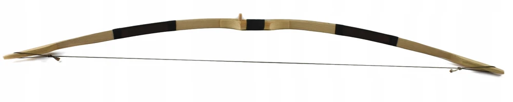 Loreho_Pl MEDINIS lankas 115cm QUIVER 10 STRĖLŲ SKYDAI Šaudymas iš lanko RUDAS