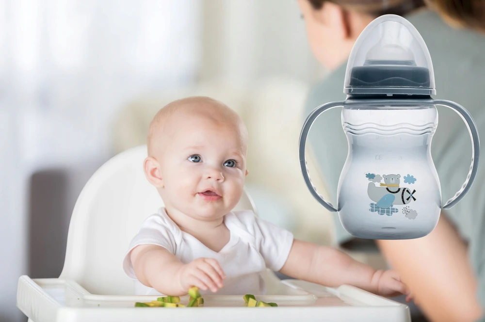 Lorelli Buteliukas nuo pilvo dieglių su rankenėlėmis 250ml, žindukas 0m+ pločio Kūdikiams