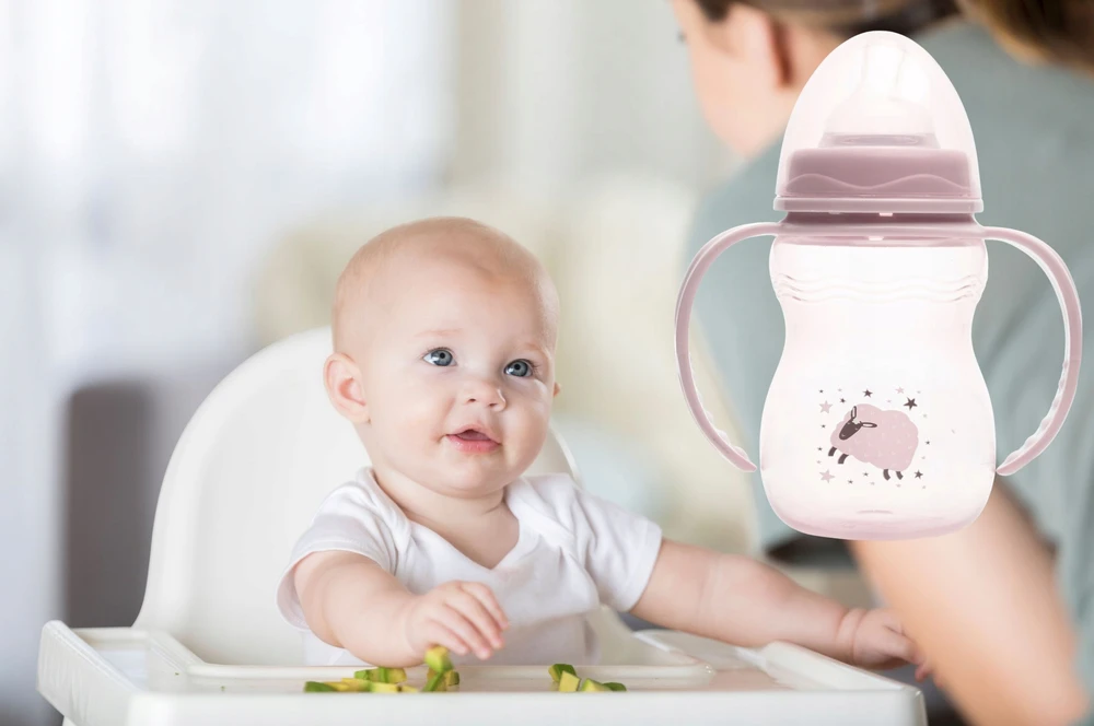 Lorelli Buteliukas nuo pilvo dieglių su rankenėlėmis 250ml, žindukas 0m+ pločio Kūdikiams