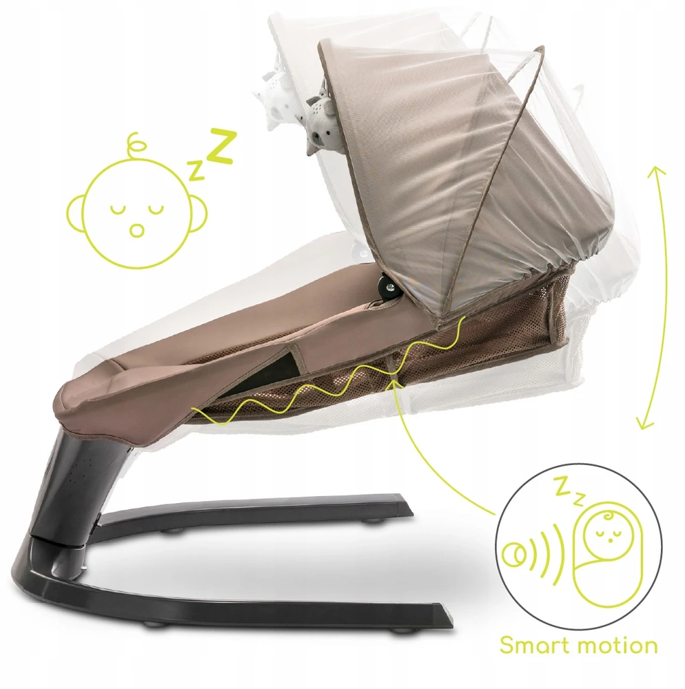 Lorelli Elektrinė supama kėdutė su Bluetooth nuotolinio valdymo pulteliu ir Melodijomis kūdikiams
