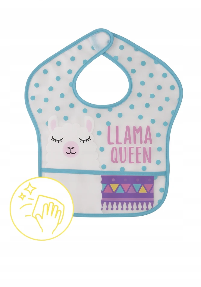 Lorelli Seilinukas kūdikiui su Velcro kišenėle, 2vnt LAMA UNICORN mergaitėms