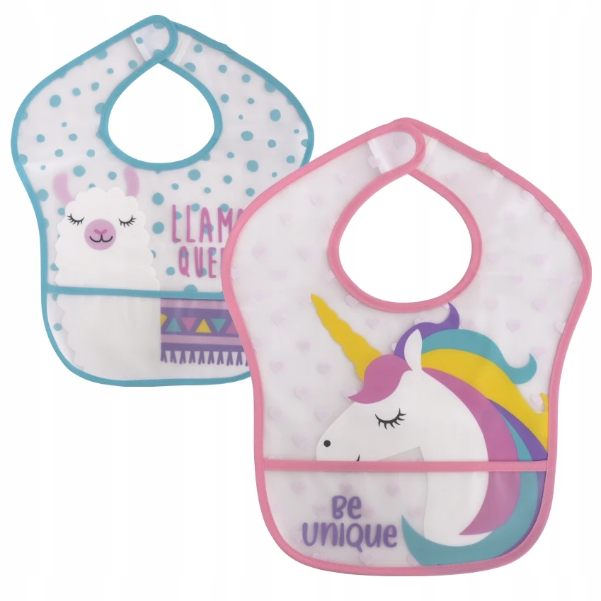 Lorelli Seilinukas kūdikiui su Velcro kišenėle, 2vnt LAMA UNICORN mergaitėms
