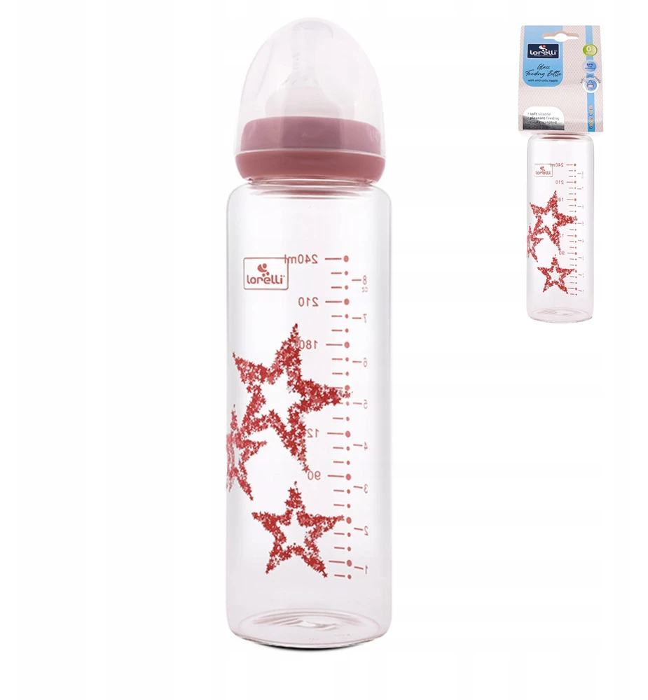 Lorelli stiklinis buteliukas nuo pilvo dieglių 240ml