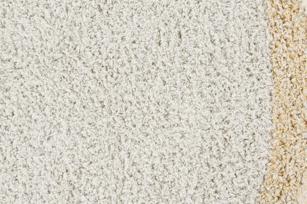 Lorena Canals Skalbiamas medvilninis kilimas Bubbly Natural-Honey 120 cm