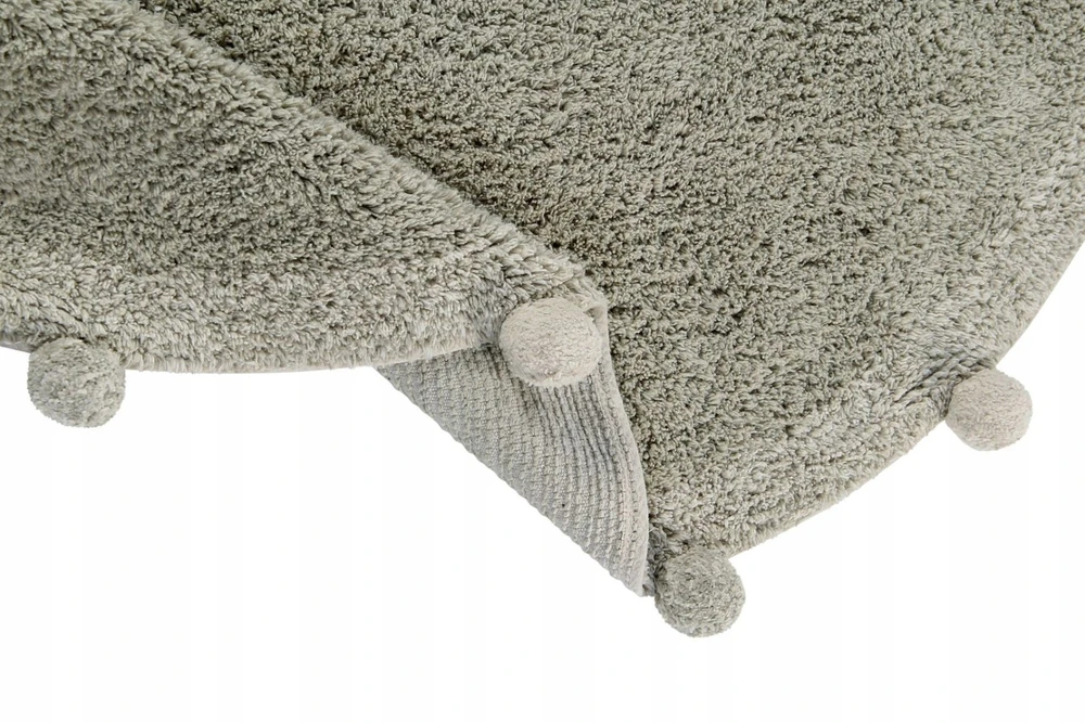 Lorena Canals Skalbiamas medvilninis kilimas Bubbly Olive-Natural 120 cm