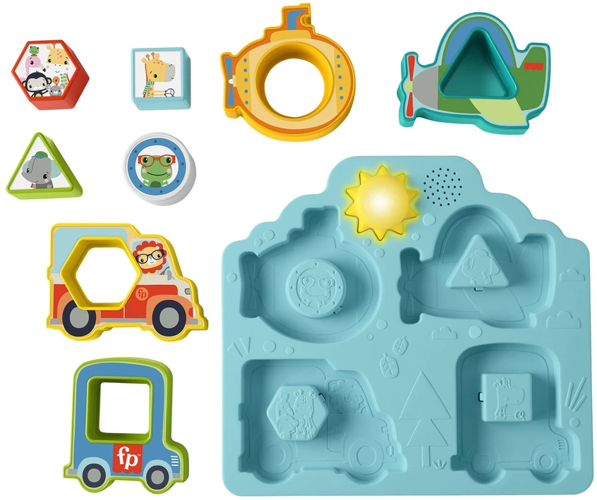 Mattel FISHER-PRICE formelių rūšiuoklė – Mašinėlės (HRP31)