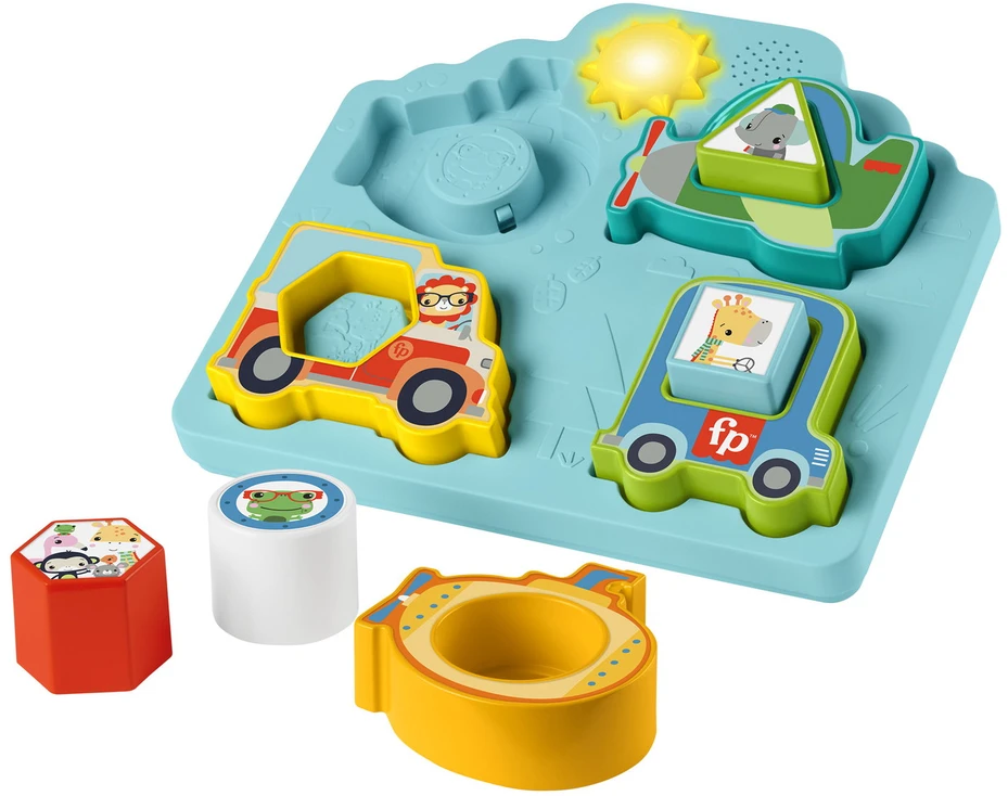 Mattel FISHER-PRICE formelių rūšiuoklė – Mašinėlės (HRP31)