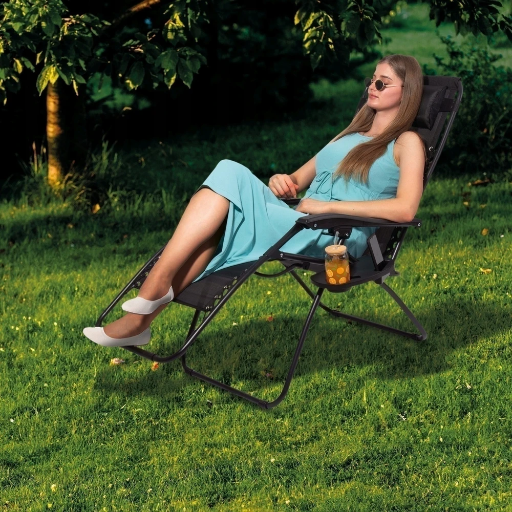 LOUNGER Garden Beach deginimosi fotelis Gravity Tadar Chair 66x160cm