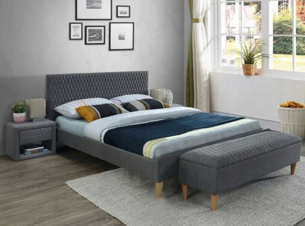 Signal Meble Lova Azurro Velvet, 140x200, Pilkos spalvos