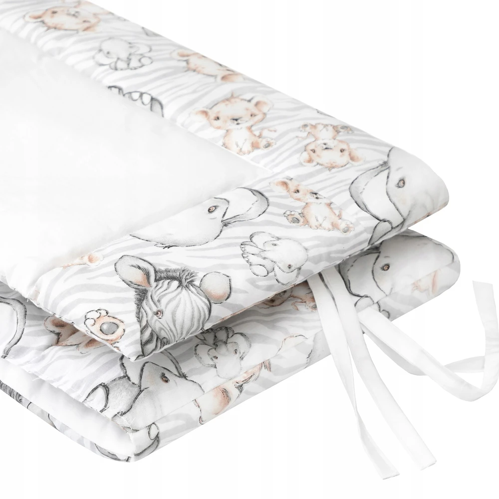 Lovelės apsauga Hobby Kids Zebra and lion, 200x38 cm