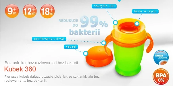LOVI puodelis su rankenėlėmis 360 JUNIOR BUDDY BEAR, 250 ml, 1/599new