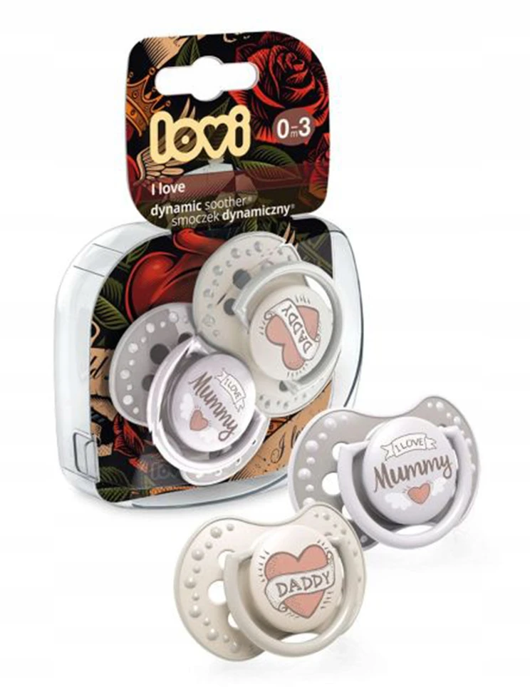 LOVI 22/866 Dinaminis silikoninis čiulptukas 0-3 m 2vnt I Love