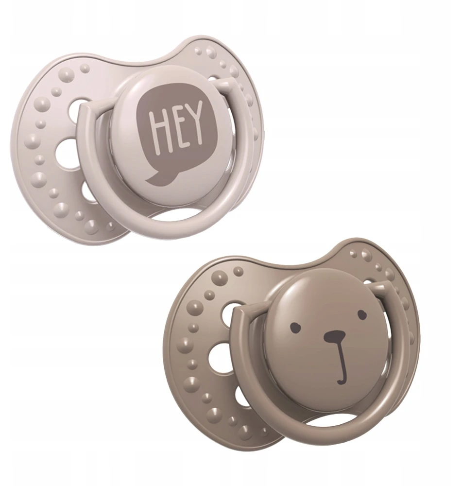 LOVI silikoninis dinaminis čiulptukas HEY GIRL, 0-3m, 2 vnt, ruda, 22/885girl