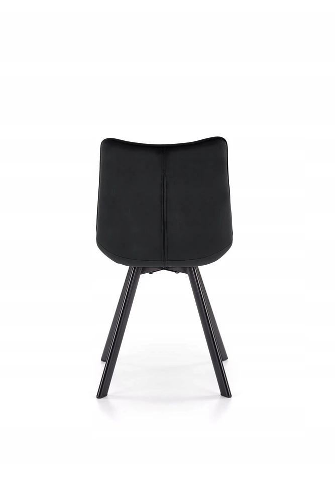 Bez Marki LOVI dygsniuota aksominė kėdė juoda - modernumas ir elegancija