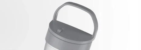 LOVI puodelis su šiaudeliu ACTIVE Salt&Pepper, 350 ml, 35/357