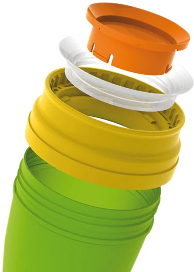 Lovi Mini neišsiliejantis puodelis 210 ml žalias