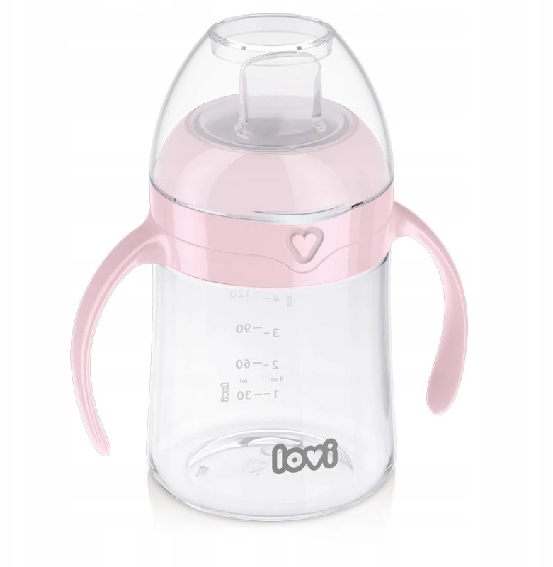 LOVI 35/353 Pirmas puodelis su snapeliu 150ml. rožinis
