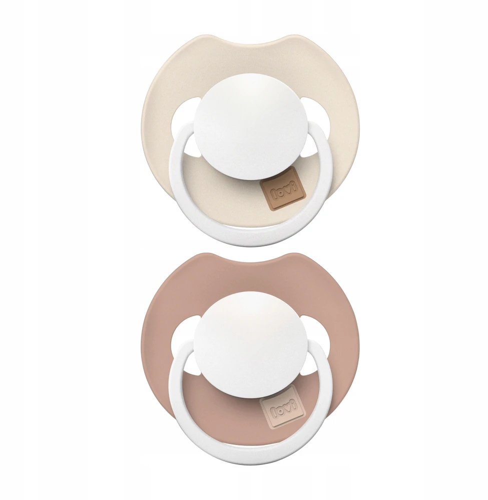 LOVI 34/437 Dynamic Silikoninis čiulptukas Prime 6-18m 2 vnt Ivory Glov/Blush Glow