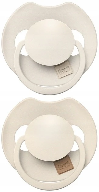 LOVI silikoniniai dinaminiai čiulptukai Prime, Coconut/ Ivory, 6-18m, 2 vnt., 34/402