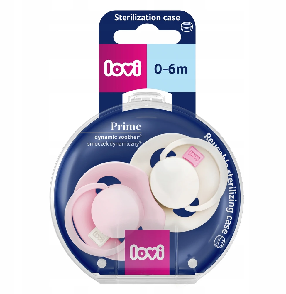 LOVI PRIME TUTTI FRUTTI - 2x fiziologinis dinaminis čiulptukas, silikonas, 0-6m