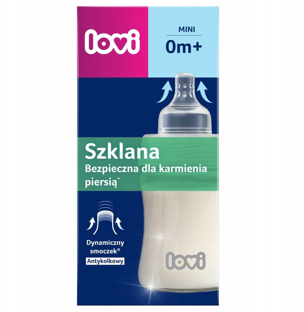 LOVI STIKLINIS BUTELIS KŪDIKIAMS 150ml 0m+