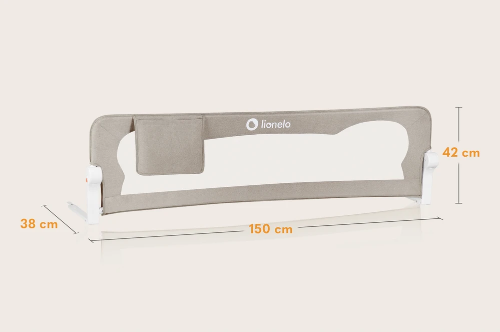 Lovos turėklai SAUGOS VARTŲ SPYNĖS 150cm Lionelo Eva