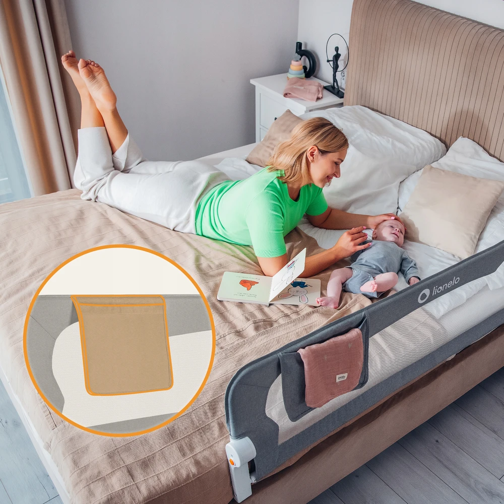 Lovos turėklai SAUGOS VARTŲ SPYNĖS 150cm Lionelo Eva