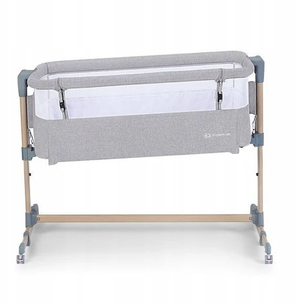 Lovytė Kinderkraft Neste Air, Pilkas light melange wood
