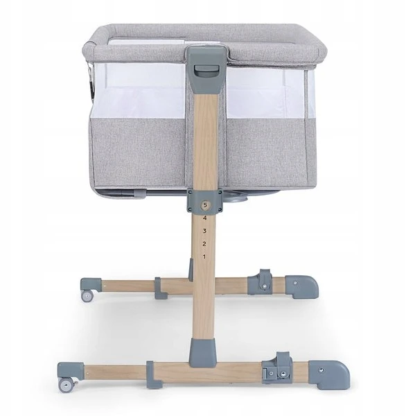 Lovytė Kinderkraft Neste Air, Pilkas light melange wood