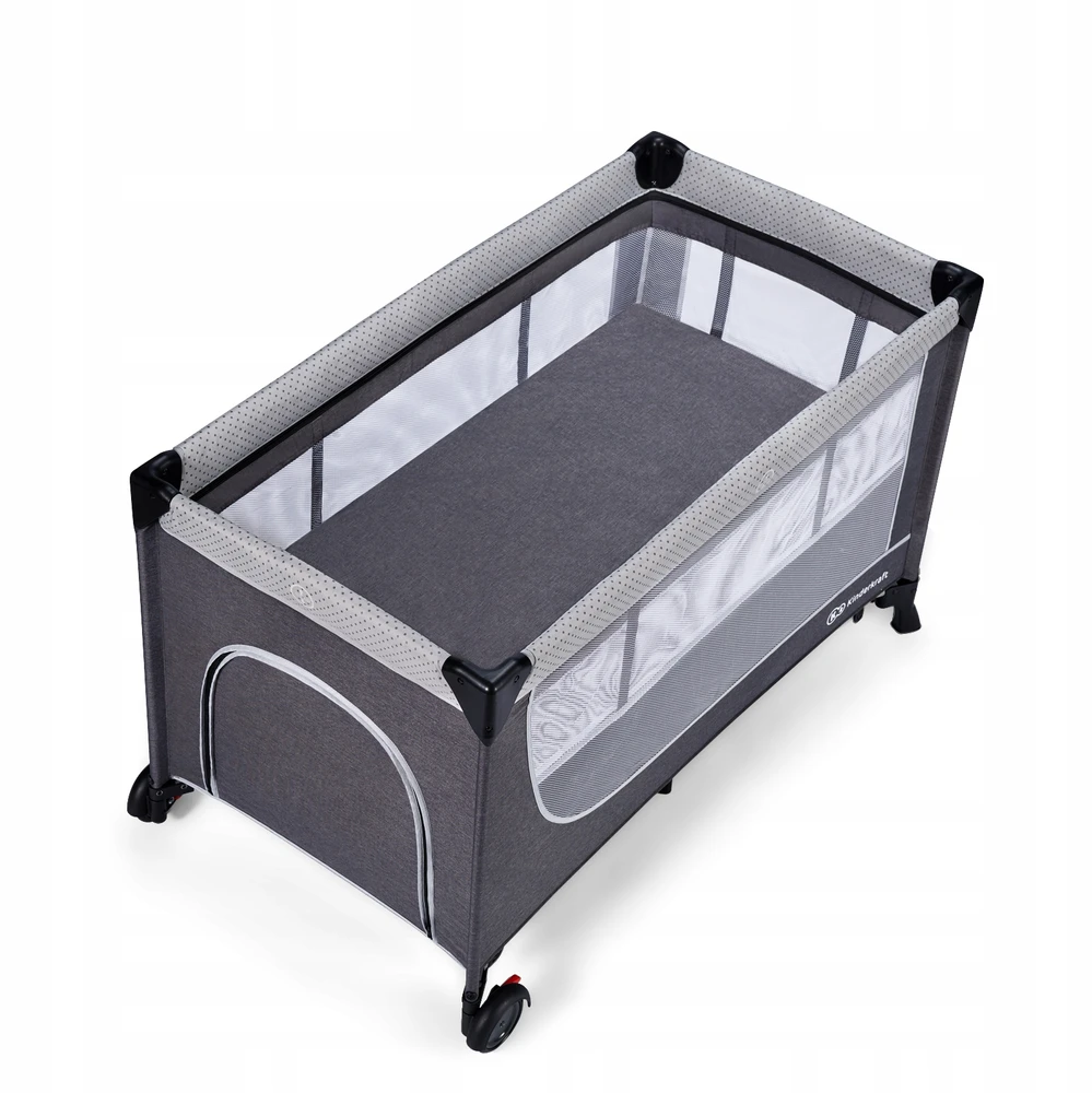 KINDERKRAFT kelioninė lovelė LEODY, pilka, KCLEOD00GRY0000