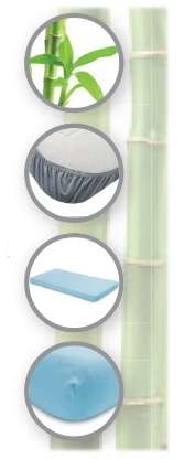 Lovytės paklodė 90x40 BAMBOO bi OLKA