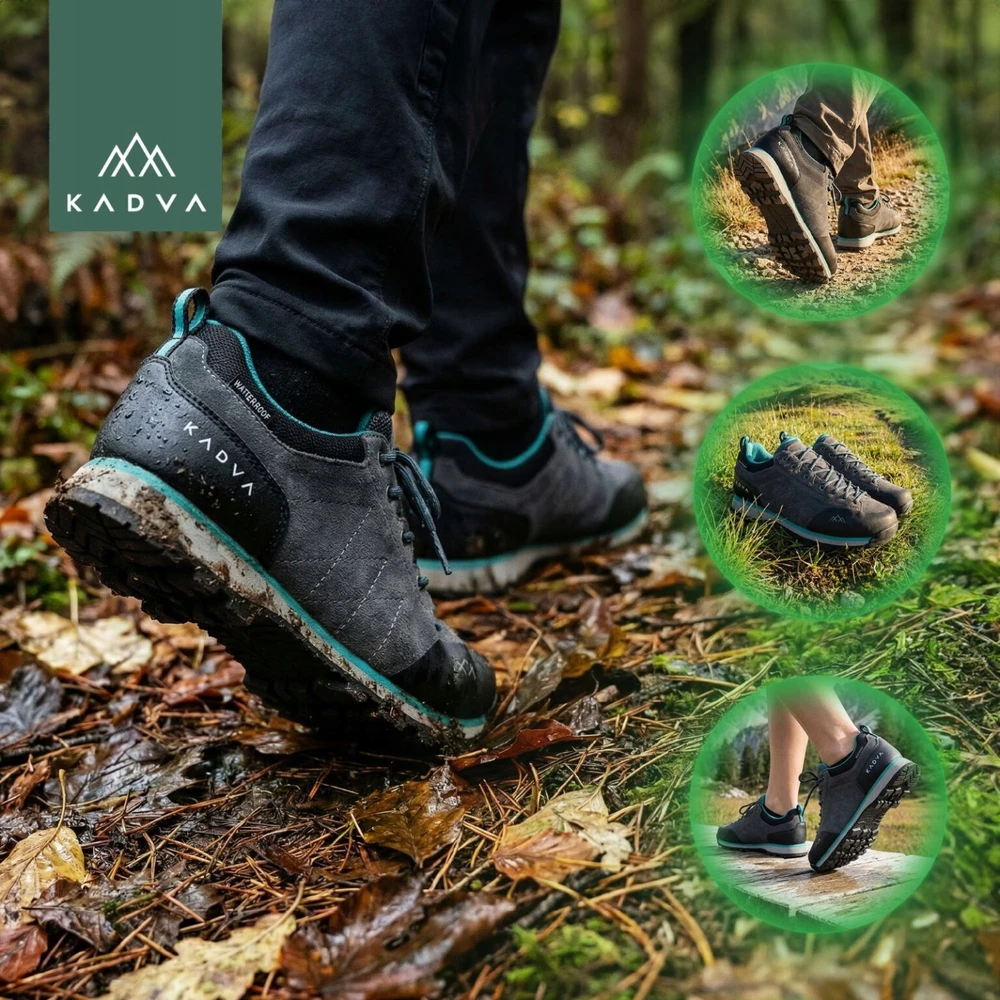 LOW moteriški žygio batai KADVA Stride Low WaterProof pilka 40 TOP