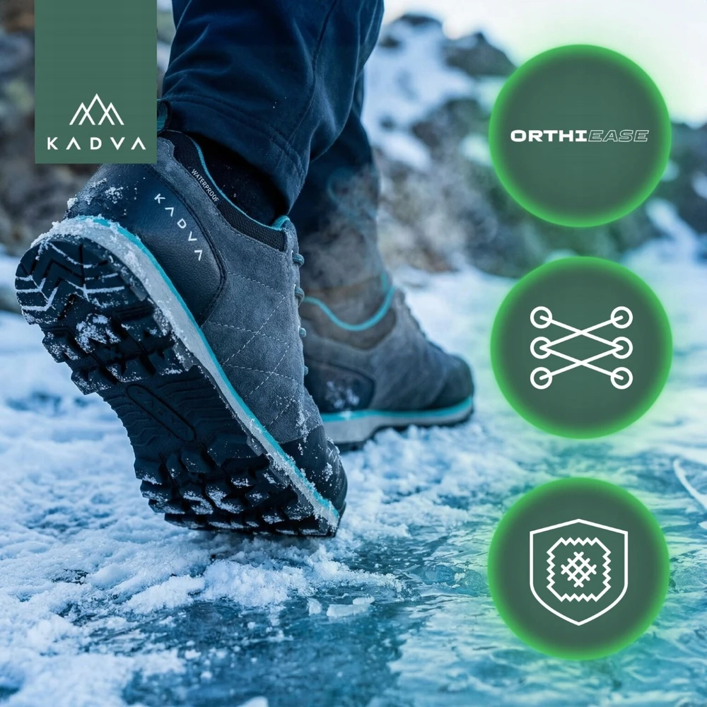 LOW moteriški žygio batai KADVA Stride Low WaterProof pilka 40 TOP