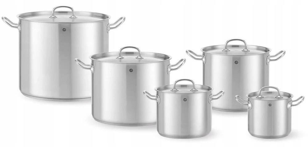 Low puodas Kitchen Line su dangčiu 7.3 L, Ø 280 x 120 mm - Hendi 836033