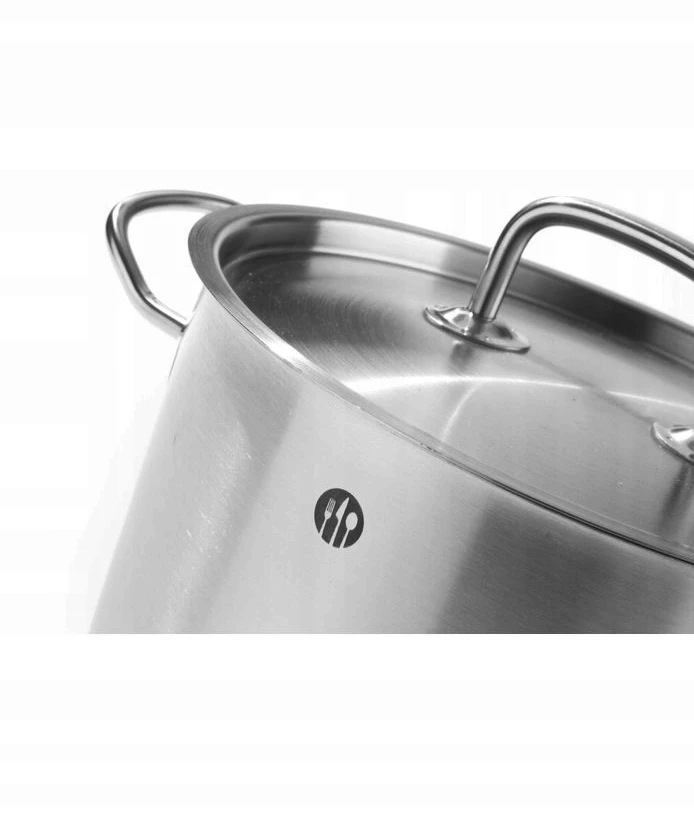 Low puodas Kitchen Line su dangčiu 7.3 L, Ø 280 x 120 mm - Hendi 836033