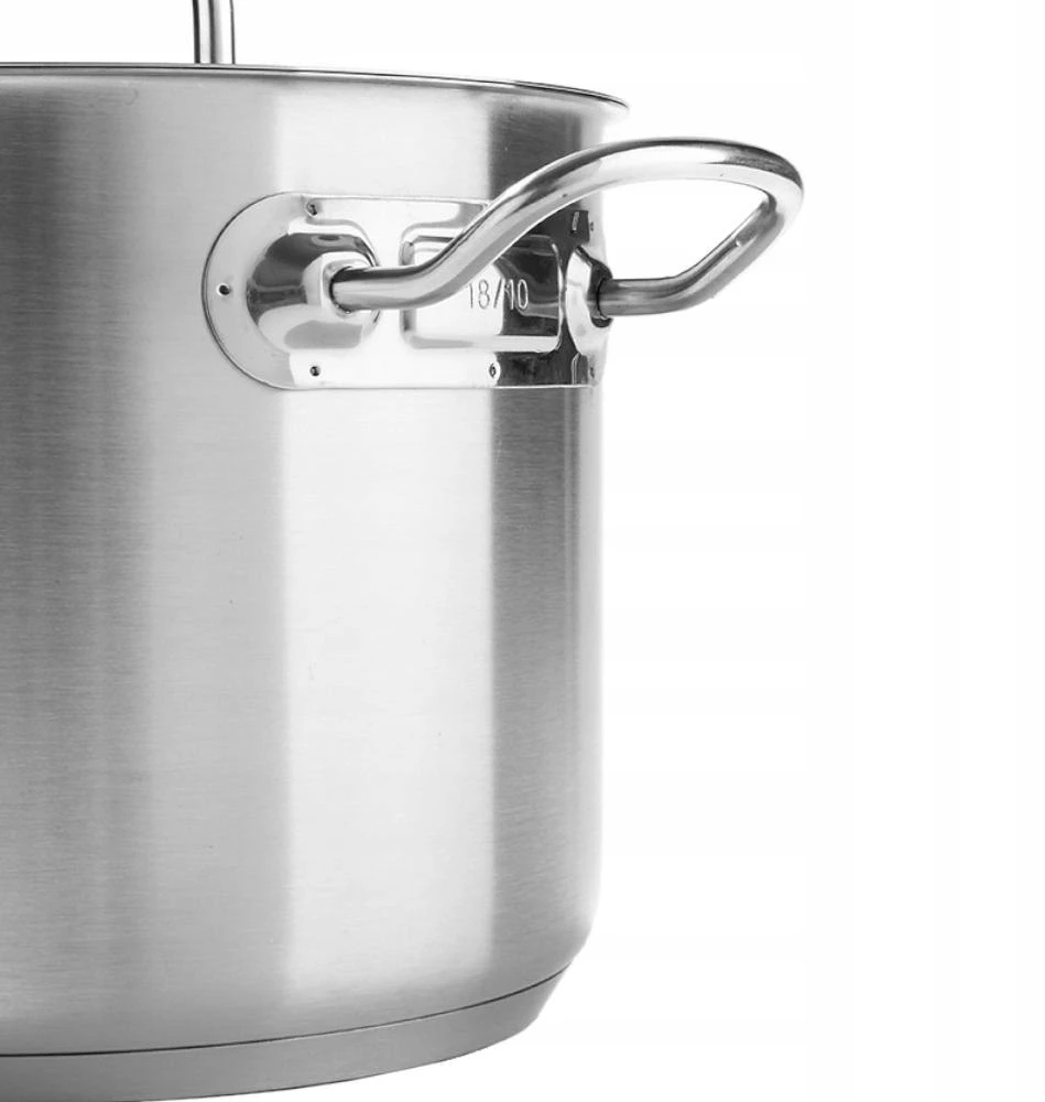 Low puodas Kitchen Line su dangčiu 7.3 L, Ø 280 x 120 mm - Hendi 836033