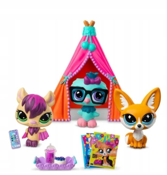 LPS TM Toys Minkštas Littlest Pet Shop pižamos vakarėlio žaislas