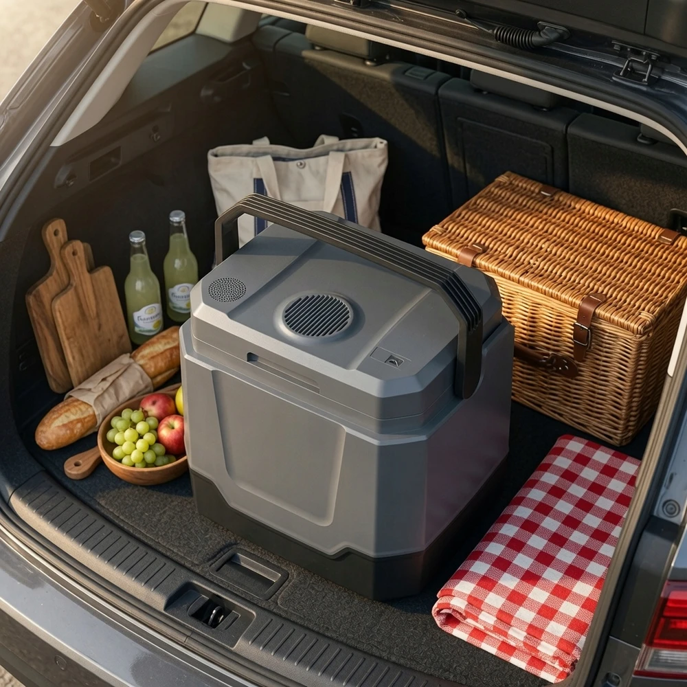 LTC AUTOMOBILINIS Šaldytuvas XXL 35L 12V ir 230V SU ŠILDYMO FUNKCIJA