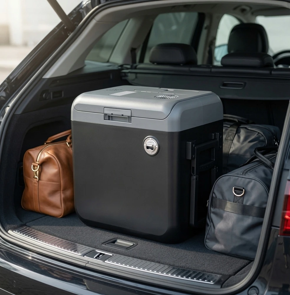 LTC AUTOMOBILINIS Šaldytuvas XXL 42L 12V ir 230V SU ŠILDYMO FUNKCINIAIS RATAIS