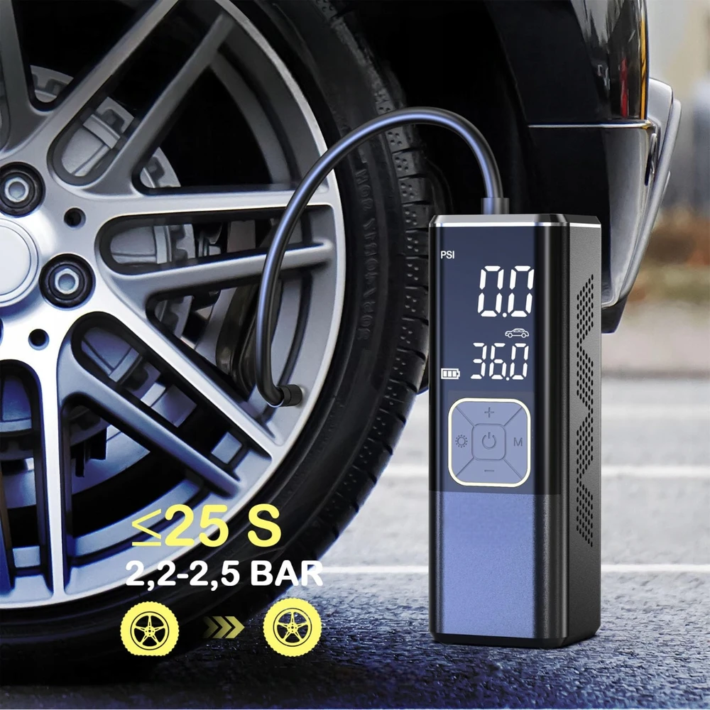 LTC AUTOMOBILIŲ KOMPRESORIUS DVIRAČIO SIURBLYS ELEKTRINIS BELAIDAS KOMPRESORIUS
