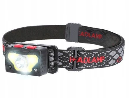 LTC TelForceone LED XPG 5W + COB 5W priekinis žibintas, judesio jutiklis, 1200 mAh baterija, USB įkrovimas